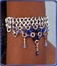 Ice-Flame dancer arm band in blue-ice