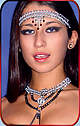 Necklace in Raven slave ensemble w/Amira headband