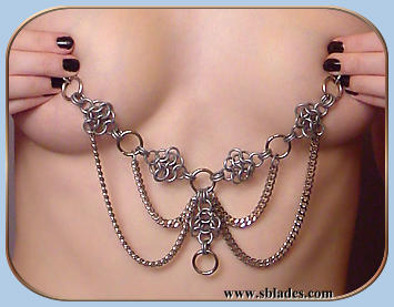 Diamond nipple chains 